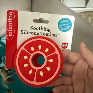 Infantino Red Silicone Teething Ball